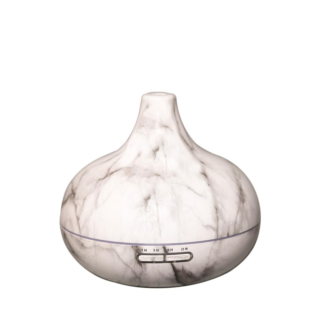 Aroma White Marble Effect LED Ultrasonic Electric Essential Oil Diffuser £26.99